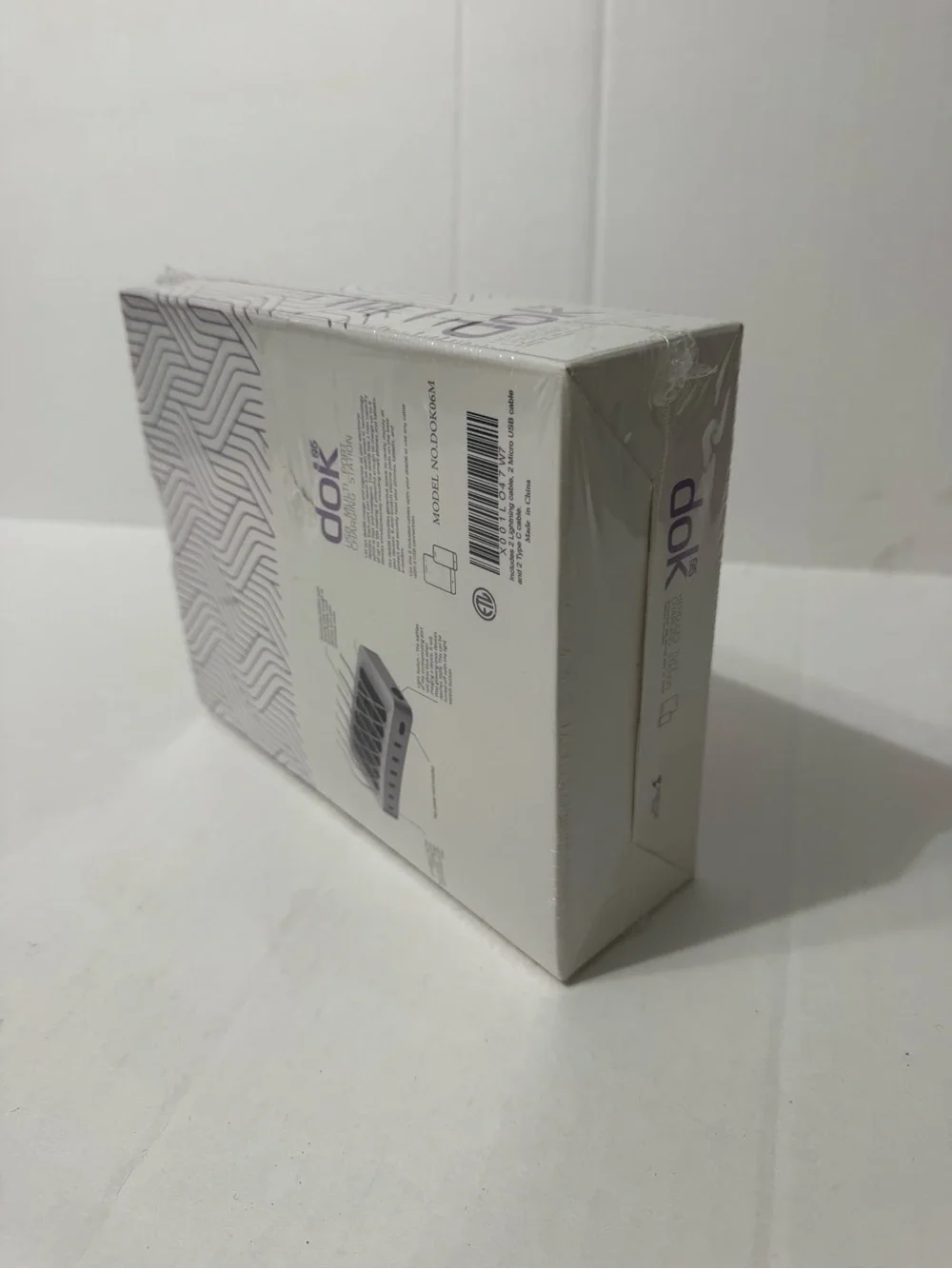 Hercules Multi-Device Charging Station - White & Purple Accents